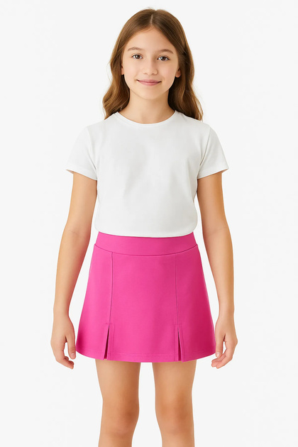 Girl's Double Slit Shorts Skirt