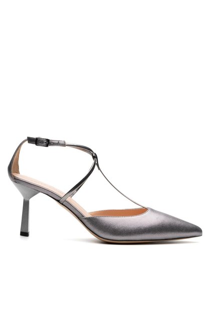 LERAY NİKEL HAKİKİ DERİ Kadın Stiletto & Abiye