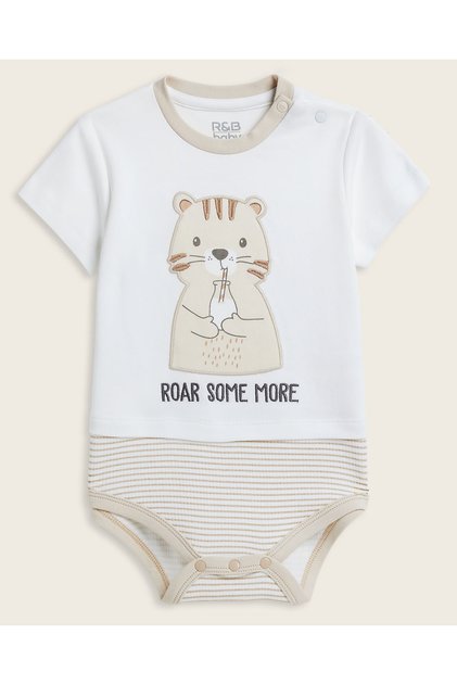Ivory SINGLE BODYSUITS 0-12M