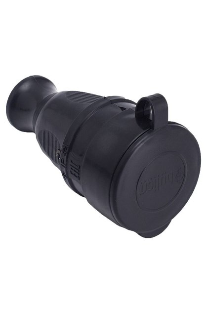PRIZA PORTABILA SCHUKO CAUCIUC IP44 16A 230V NEGRU