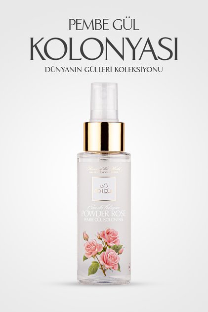 Pembe Gül Kolonyası 75 ML | Powder Rose Eau De Cologne - World of Roses