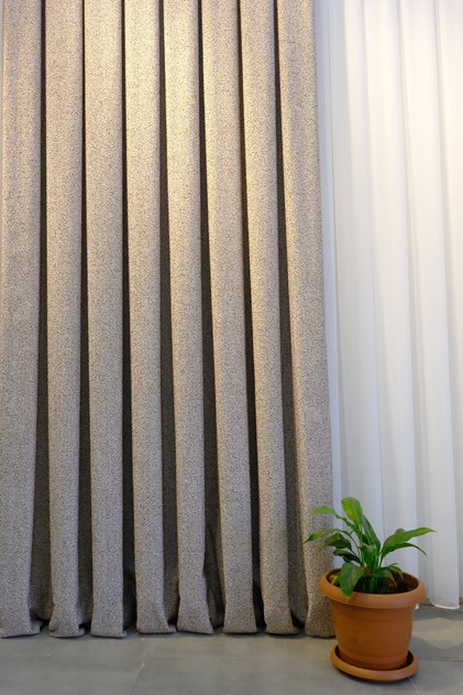 100*260 Sık Pile Bohem Fonluk Krem Vizon(TEK KANAT) (YENİ SEZON BRAÇOL HEDİYELİ)