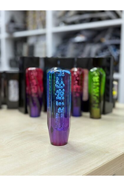 Purple Blue Color 15cm Gear Shift Knob with Epoxy Bloncuklu Vt-003
