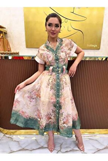 Zimmermann Lucky Lace Plunge Midi Dress ,Dantel Detayl V Yaka Midi Elbise  - Fiyat, Yorumlar