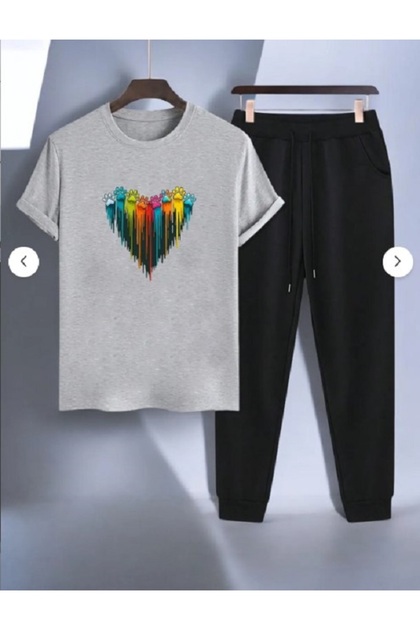 Women / Girl Tracksuit Set with Covered Patiler Print