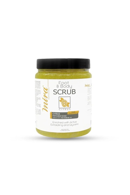 Mira Foot & Body Scrub Citrus 1000ml – Refreshing Exfoliating Scrub for Smooth & Energized Skin
