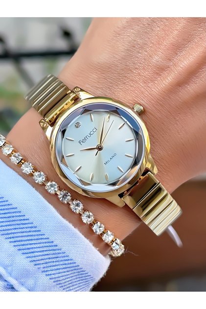 Steel Cord Women's Wristwatch 3 Atm Waterproof with 2 Years Warranty Mechanism