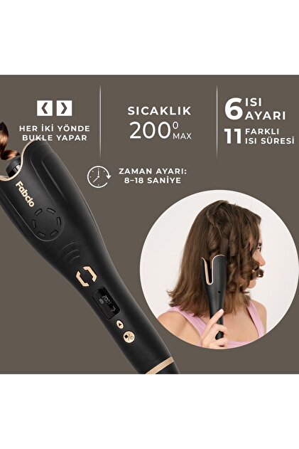 Fabcio AirWave Otomatik Dijital Ekranlı Saç Bukle Maşası - Fiyatı