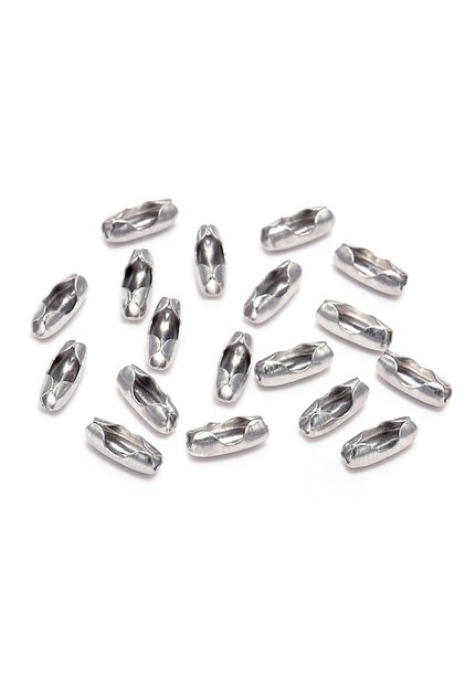 100 Adet - 2 mm/2.4 mm Top Zincir Klipsi, Tırnak Makası Zinciri Klipsi, Nikel
