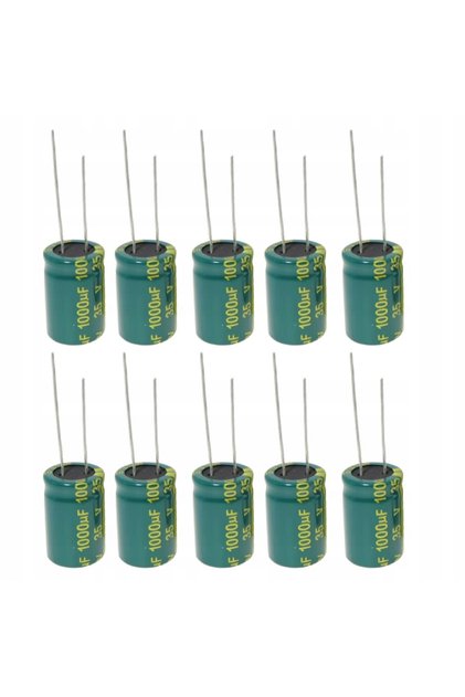 Condensator electrolitic ESR scăzut 1000uF 16V 10x17mm 5mm 10buc.
