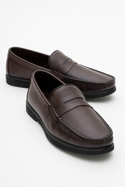 Genuine Leather, Anatomical, Laceless, Inner Outer Leather Men's Shoes