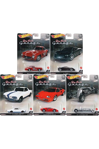 HOT WHEELS Premium Car Culture - Jay Leno's Garage 5 li Set FPY86