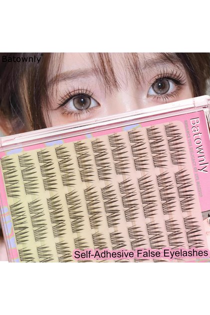 SHR-2421-2 90 Pcs Self-adhesive Eyelash Cluster Idol Single Cluster DIY Girl Group Natural Trilogy C