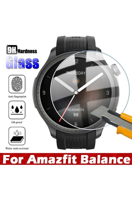 4 قطع 9H فيلم زجاج مقوى لساعة Balance الذكية واقي الشاشة لـ Balance HD Pro...
