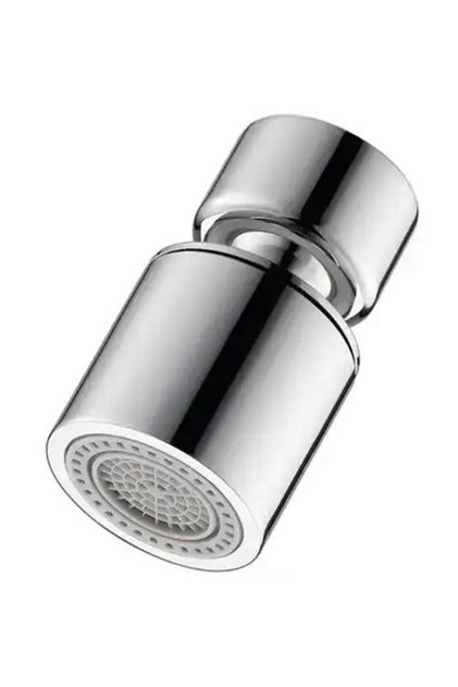 Extensie rotativa pentru robinet, filet M22, 2 moduri, argintiu, 4.8 cm
