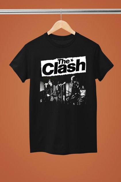 The Clash Printed Cotton Short Sleeve Regular Fit Rock Tshirt