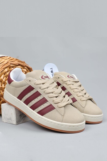 Sports Sneaker Shoes Sand Claret Red