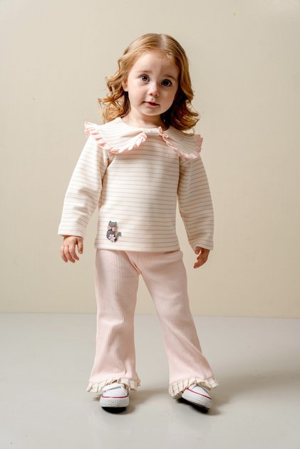 Baby Girl Bebe Collar Double Comfortable Set