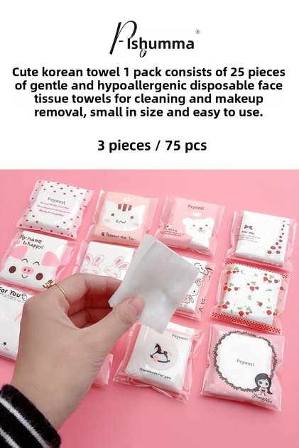 Pro Sterile 3 Pack Compressed Travel Mini Makeup Removal and Facial Care Towel