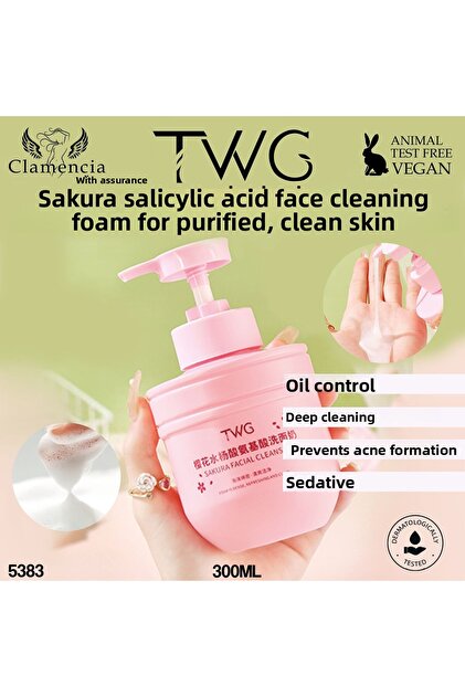 Sakura Salicylic Acid Facial Cleansing Foam