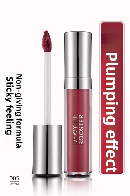 Plumping Lip Gloss (Dark Pink) - Dewy Lip Booster - 005 Vintage - 8690604619078