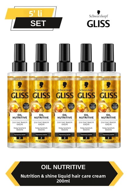 Oil Nutritive Liquid Conditioner 200ml X Set of 5