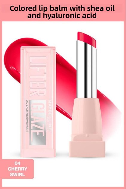 Lifter Glaze Tinted Lip Balm with Shea Butter and Hyaluronic Acid - 04 Cherry Swirl