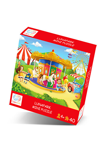 Çılgın Zeka Lunapark Mini Puzzle 40 Parça 3-7 Yaş Çocuk Puzzle