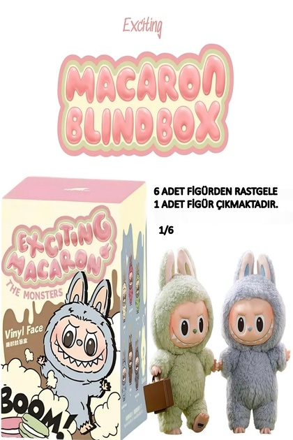Pop Mart Labubu Macaron, Exciting Macaron The Monsters,-labubu