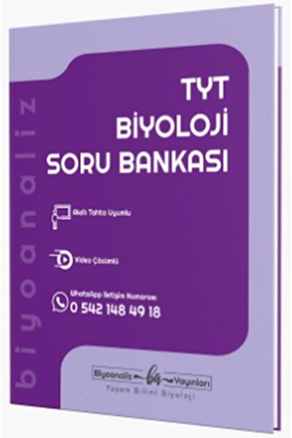 Biyotik Yayınları Biyoanaliz Yayınları Tyt Biyoloji Soru Bankası