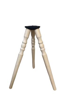 HAMADEX 49 Cm Ham Konik Ahşap Sehpa Ayağı Seti | Tornalı Mobilya