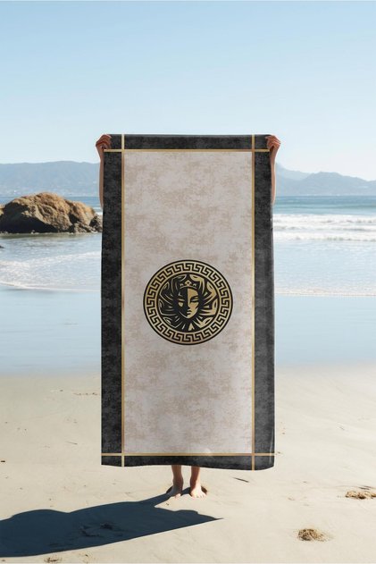 Modernes gemustertes Strandtuch mit Digitaldruck, 80 x 160 cm, Lux06