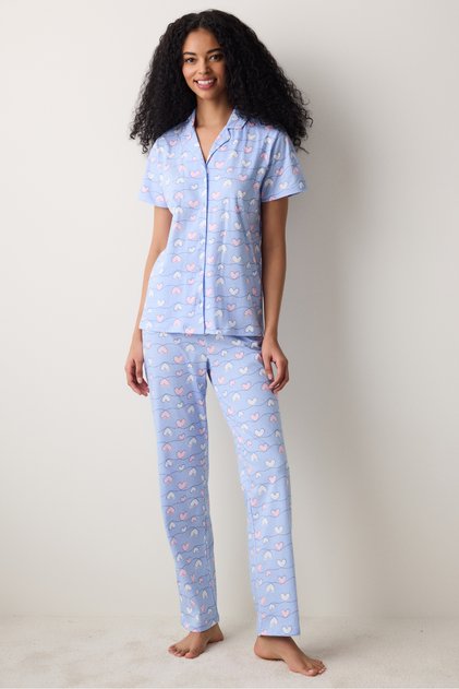 Svetlomodrá pyžamová súprava Hannah Shirt Pants