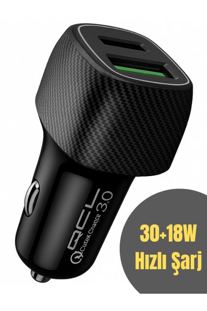 48w Type C Usb Hızlı Şarj Qualcomm Araç Şarj Şarz Kiti Araç Şarj Araç Içi Şarj Aleti Çakmaklık