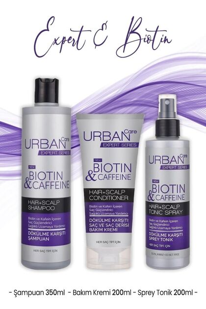 Urban Care Sağlıklı Uzamaya Yardımcı Ve Dökülme Karşıtı 3'lü Set