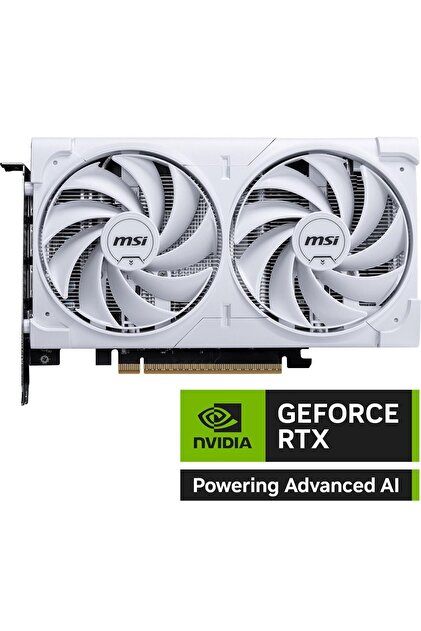 MSI GEFORCE RTX 5060 8G VENTUS 2X OC WHITE GDDR7 128B DX12 PCIE