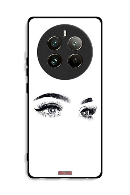 غطاء حماية لهاتف Realme 12 Pro 5G برسومات عيون فنية