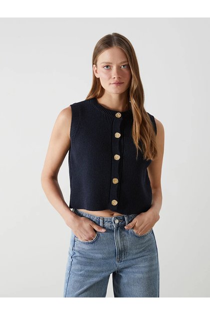 Lcw Vision Crew Neck Women's Knitwear Vest