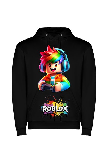 Hanorac cu gluga si buzunar tip marsupiu ROBLOX M3