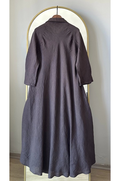 puro lino linen dresses Lino Shirt Dress