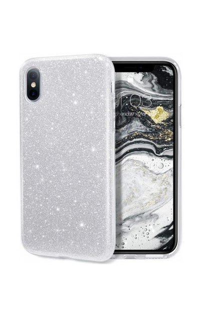 Shiny Glitter Transparent Silicone Case Compatible with iPhone XS Max
