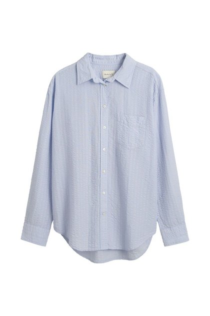 Relaxed Fit Tonal Striped Seersucker Shirt