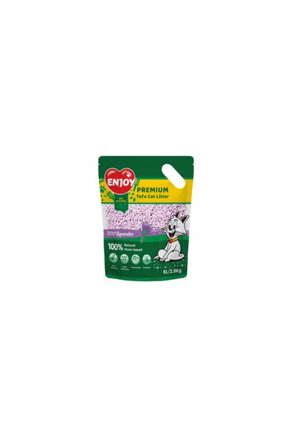 Litieră pentru pisici cu tofu și lavandă 6L / 2,5kg