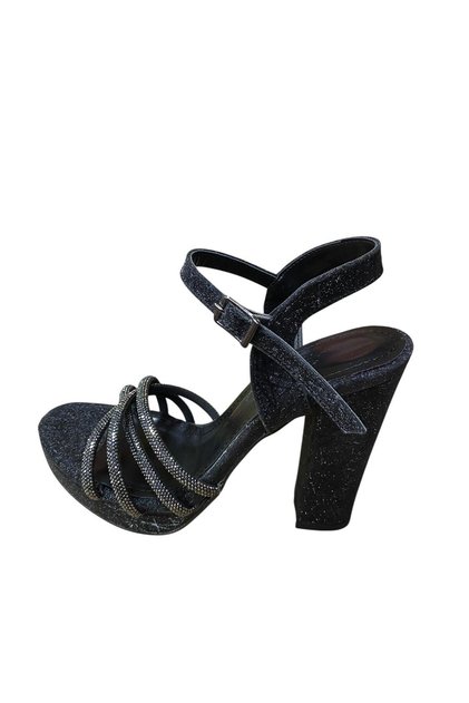 Women's Stone Platform Summer Evening Dress Shoes
