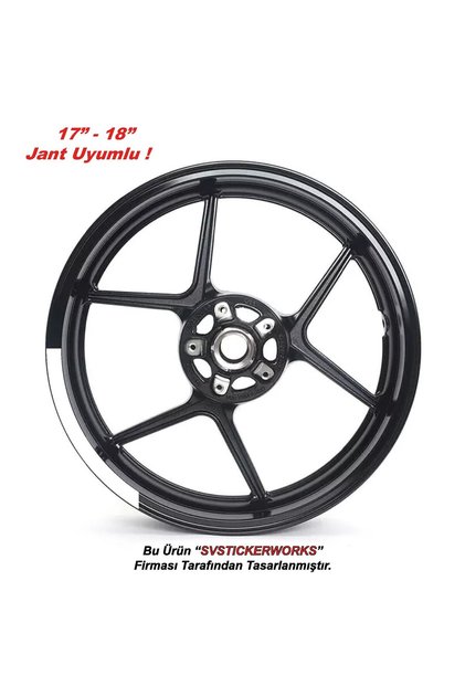Quarter Rim Outer Covering Motorcycle Rim Sticker Set of 4 Sticker Model