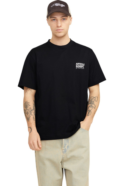 Tricou JACK & JONES Dynamic Dust - 12273867-Μαύρο