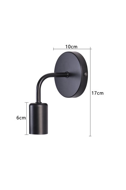 Iron Black Retro Wood Wall Lamp E27 220V 110V Vintage Sconce Wall Light Fixture Bedside Retro Lamp I