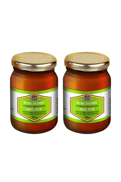 Wildflower Liquid Honey 2x150g – 100% Pure, Naturally Sweet, Perfect for Tea & Cooking