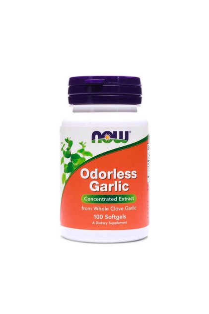 Now Odorless Garlic Concentrated Extract Softgel 100 Pieces