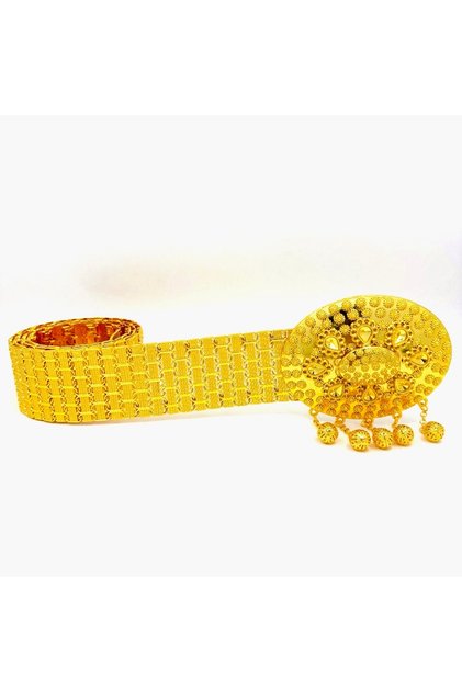 Local Maraş Straw Model – Gold Plated Belt (Dangle/Hurrem Buckle) Wedding, Engagement, Henna, Evening Dress
